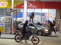 Um homem foi acusado enquanto estava no hospital depois que um sedan atropelou um motociclista