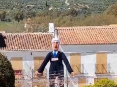 Israel acusa a Espanha de ‘ódio sectário’ depois que efígie de 23 pés de Netanyahu explodiu durante festival