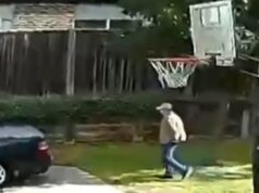 Os proprietários estão chocados com o feito humano em seu gramado