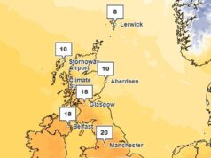 As temperaturas no Reino Unido devem subir acima de 20 ° C neste fim de semana, à medida que o sol da primavera continua: o tempo seco ameaça atrapalhar o Campeonato Mundial de Salto de Poodle