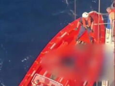 Os passageiros do cruzeiro saíram ‘tremendo’ enquanto a tripulação retirava os corpos de cinco migrantes do mar depois que o navio encontrou um colete salva-vidas e foi desviado durante a viagem ao Mediterrâneo