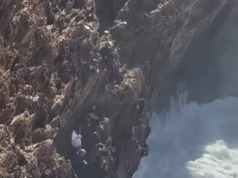 O momento terrível em que uma família fica presa em um penhasco à beira-mar enquanto caminhava em um parque nacional australiano