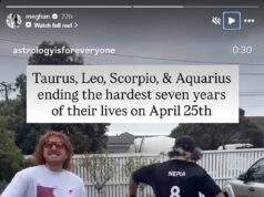 Meghan sugere que os ‘sete anos mais difíceis’ de sua vida estão chegando ao fim enquanto ela compartilha postagens de horóscopo pessoal no Instagram