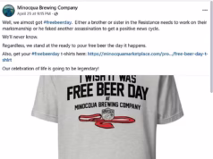 Brewing Company lamenta que ‘Quase conseguimos o dia da cerveja grátis para matar Trump… Meses depois de prometer cerveja grátis se o presidente morrer’