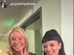Gwyneth Paltrow compartilha uma foto orgulhosa com Lily Allen nos bastidores do show da cantora em Los Angeles enquanto ela explica sua amizade improvável