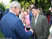 Não gostou de tricotar uma gravata, Tom? A mergulhadora olímpica Daley Bags foi convidada para a King’s Garden Party em Washington, mas sua escolha de roupa não causou impacto.