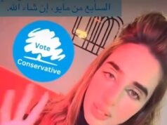 Constrangimento quando o candidato foi flagrado fazendo campanha em árabe, apesar da promessa de Kemi Badenoch de proibir táticas ‘divisivas’