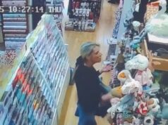 Momento em que a lojista de ‘classe média’ pega um brinquedo Jellycat da moda e enfia £ 4.000 em sua bolsa enquanto é poupada da prisão