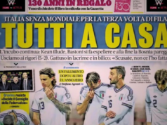 ‘Todo mundo fora!’ Imprensa italiana furiosa reage depois que a Itália não consegue se classificar para a terceira Copa do Mundo consecutiva