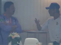 Problema com bebida? Shah Rukh Khan tem ‘bate-papo intenso’ com o CEO da KKR enquanto batalhas de equipe contra PBKS – ASSISTA