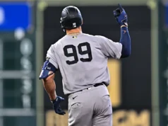 Depois que os Yankees resistiram para derrotar os Rangers depois de Judge, Rice voltou para casa