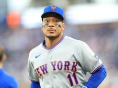 Mets DH Jorge Polanco entrou na lista de lesionados com uma torção no pulso direito