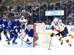 Luosterinen e Samoskevic lideram os Panthers na vitória por 6-2 sobre os Maple Leafs