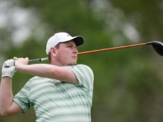 Robert McIntyre e Ludwig Aberg lutam após a tempestade encerrar o jogo no Texas Open