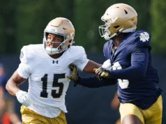 O ex-Notre Dame WR Malachi Fields vai para o New York Giants no draft
