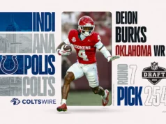 O olheiro do Colts avalia a seleção de WR Deion Burks no Draft de 2026 da NFL
