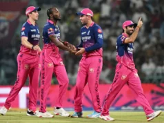 Tabela de pontos IPL 2026 após 32 partidas: Rajasthan Royals sobe para o segundo lugar com vitória contra LSG