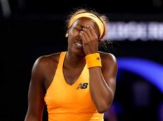 Mensagem de Coco Gough nas redes sociais após sua derrota para Linda Noskova no Aberto de Madrid