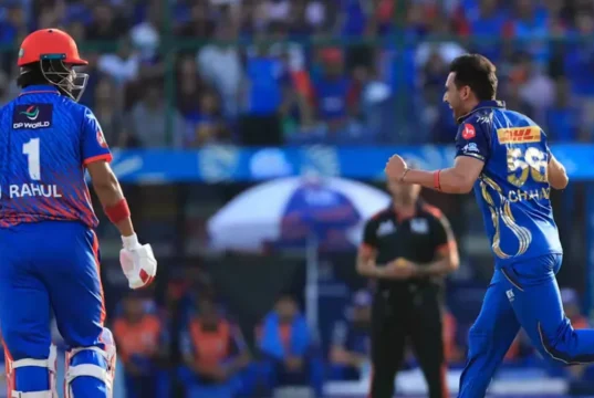 A seqüência ininterrupta de KL Rahul termina, fica aquém do marco histórico contra o MI