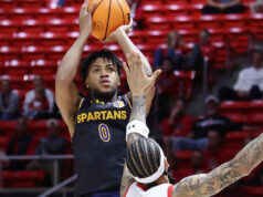 O guarda de transferência do estado de San Jose, Colby Garland, se comprometeu com a Georgia Tech