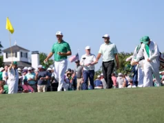 Gary Woodland encontrou segurança no Masters, acertando 71, entrando no top 10