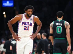 Joel Embiid assumiu, liderando o 76ers de 13 a menos no jogo 5 para estender a série contra o Celtics.