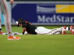 Orioles colocou o primeiro base Ryan Mountcastle na lista de lesionados de 60 dias com um pé quebrado