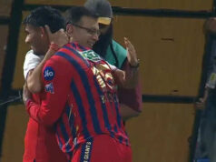 O abraço emocionado de Sanjeev Goenka por Mukul Chowdhury se torna viral após a vitória do LSG – Assista