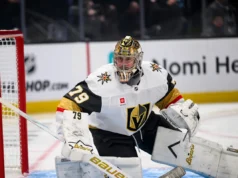 Os Golden Knights e Mammoths empataram em 4 no jogo 4 através do regulamento