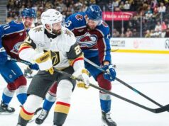 Os Golden Knights têm a chance de garantir uma vaga nos playoffs contra o Avalanche
