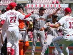 O capitão dos Giants, Tony Vitello, em luta: traz a necessária ‘vantagem competitiva’