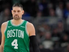O Celtics elevou Nikola Vucevic a questionável para o jogo de domingo contra o Raptors, após uma ausência de 14 jogos.