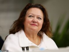 Gina Rinehart promete US$ 200 milhões para veteranos de guerra sem-teto