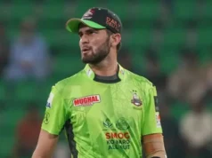 Jogo PSL! Shaheen Shah Afridi perde a paciência e quebra um bastão de raiva – assista