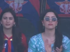 A irmã de Arjun Tendulkar, Sara Tendulkar, e sua esposa Sania Chandhok defendem o confronto LSG vs GT