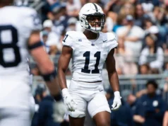 A temporada de 2026 é prevista para Penn State DE LaVar Arrington II