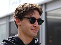 George Russell voltou à rota do kart com Toto e Susie Wolff durante o intervalo da F1