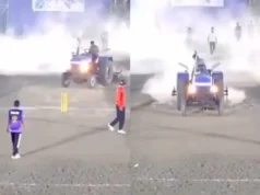 Chocante! Político furioso usa trator para destruir campo de críquete após ser ‘não convidado’ – ASSISTA