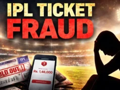 Golpe de ticket RCB vs CSK falso custa aos técnicos Rs 1,46 lakh para frenesi de IPL