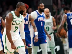 Celtics-76ers: Jaylen Brown martela Adam Bona e marca falta técnica por encarar seu oponente derrotado