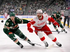 Atualização ao vivo: Red Wings vs. Wild, Gibson ou Talbot no gol?