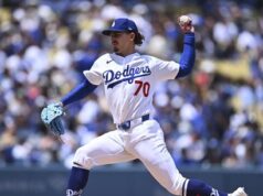 Justin Robleski respondeu às probabilidades, entregando para os Dodgers
