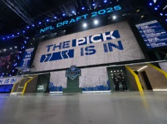 Mesa redonda simulada do Stampede Blue Staff Colts