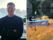 Nadador de maratona, 35 anos, tenta recorde mundial de distância de 34 milhas em rio infestado com 5.500 crocodilos