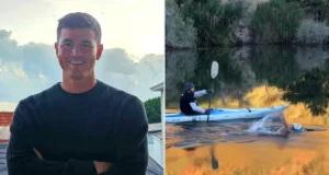 Nadador de maratona, 35 anos, tenta recorde mundial de distância de 34 milhas em rio infestado com 5.500 crocodilos