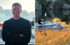 Nadador de maratona, 35 anos, tenta recorde mundial de distância de 34 milhas em rio infestado com 5.500 crocodilos