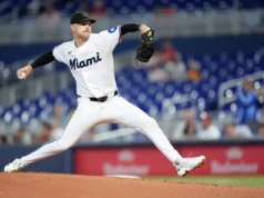 O Miami Marlins desistiu de apenas 3 rebatidas na vitória por 4 a 1 sobre o Cardinals