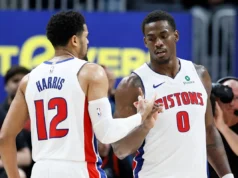 Os Pistons venceram os 76ers por 116-93 e garantiram a primeira colocação na Conferência Leste