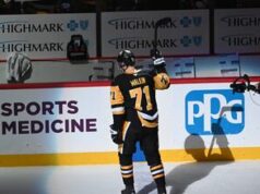 Marco de Crosby e Malkin leva os Penguins mais perto dos playoffs