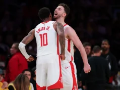 Superando uma desvantagem de 3 a 0 no meio do jogo, o Rockets segurou o Lakers para forçar o Jogo 6